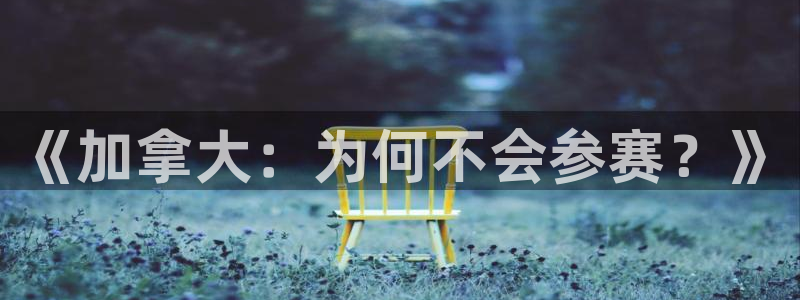 世界杯比赛时间：《加拿大：为何不会参赛？》