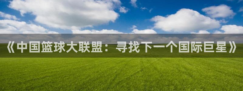 世界杯预选赛欧洲赛区赛程：《中国篮球大联盟：寻找下一个国际巨星》