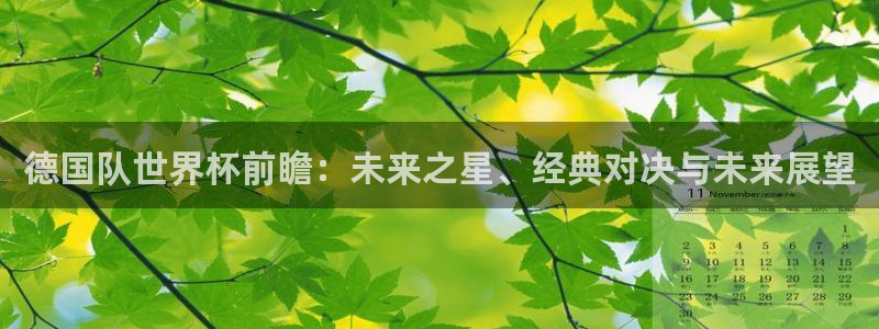 2026世界杯亚洲预选赛赛程：德国队世界杯前瞻：未来之星、经典对决与未来展望
